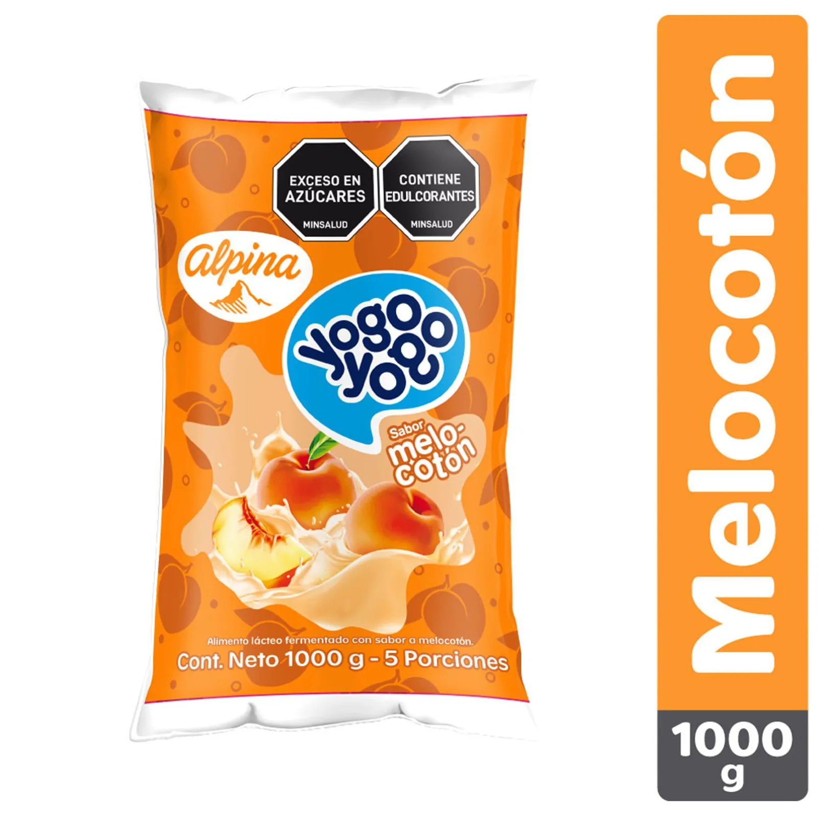 Alimento lácteo Yogo Yogo melocotón bolsa x1000g
