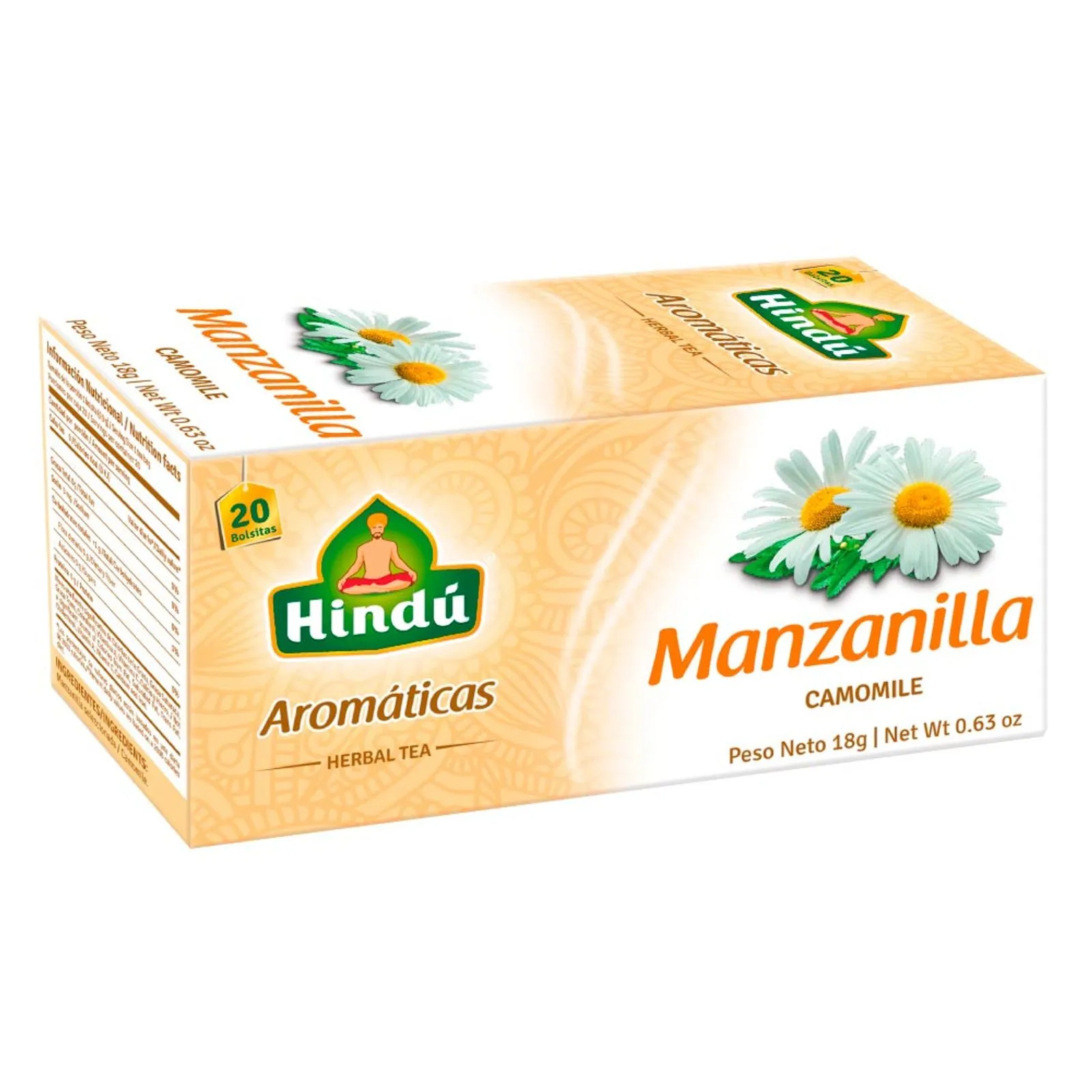 Aromática Hindú manzanilla x20und x18g