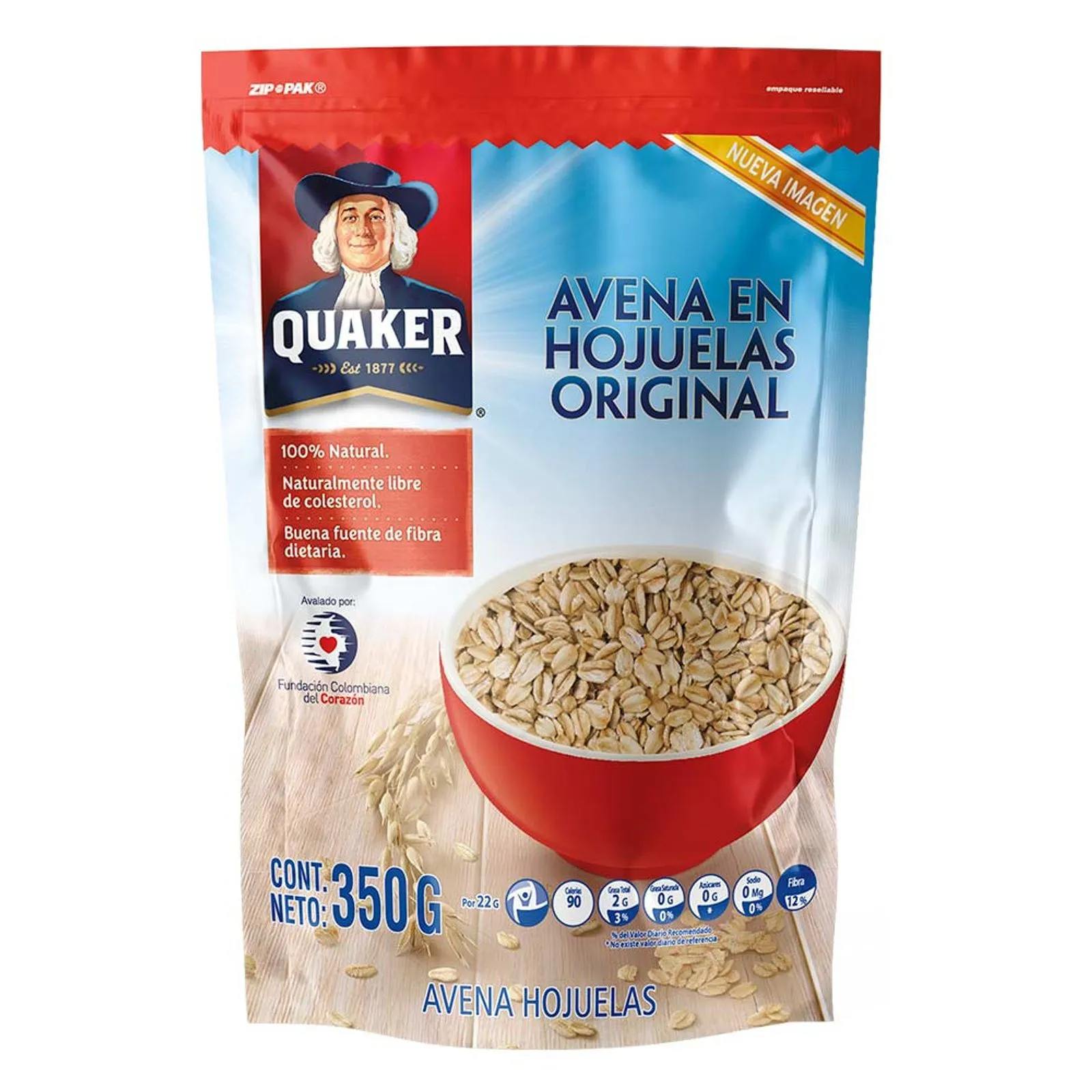 Avena Quaker hojuelas doypack x350g