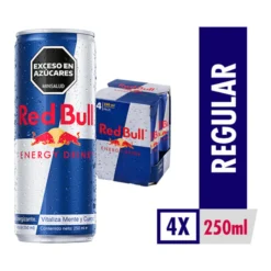 Bebida Energizante Red Bull 250ml 4 Latas 1000ml