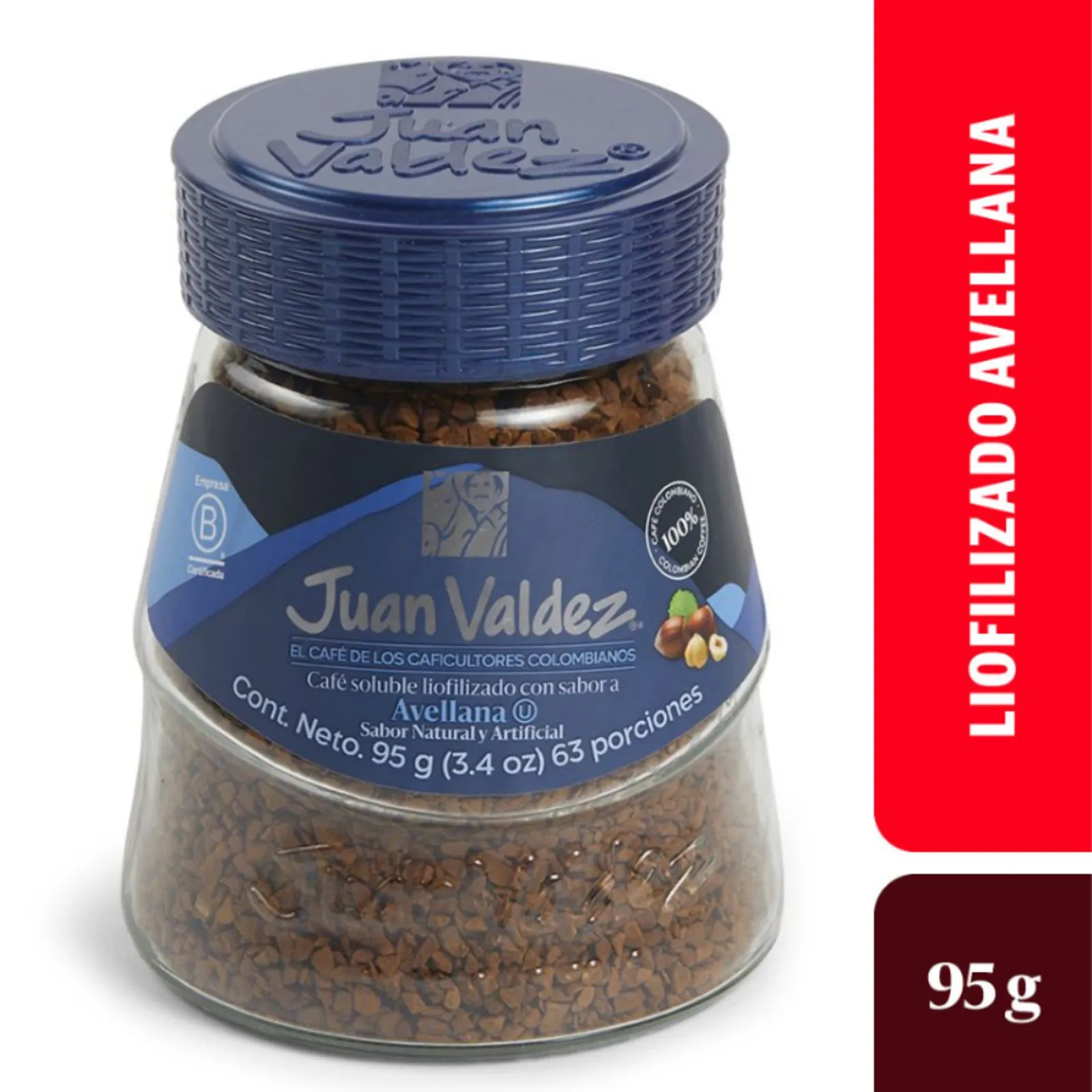 Café Juan Valdez Liofilizado Avellana 95gr