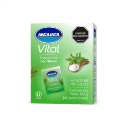 Endulzante Incauca Vital Con Stevia 40Sob 80g