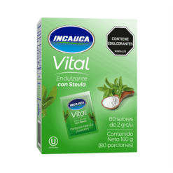 Endulzante Incauca Vital Con Stevia 80Sob 160g