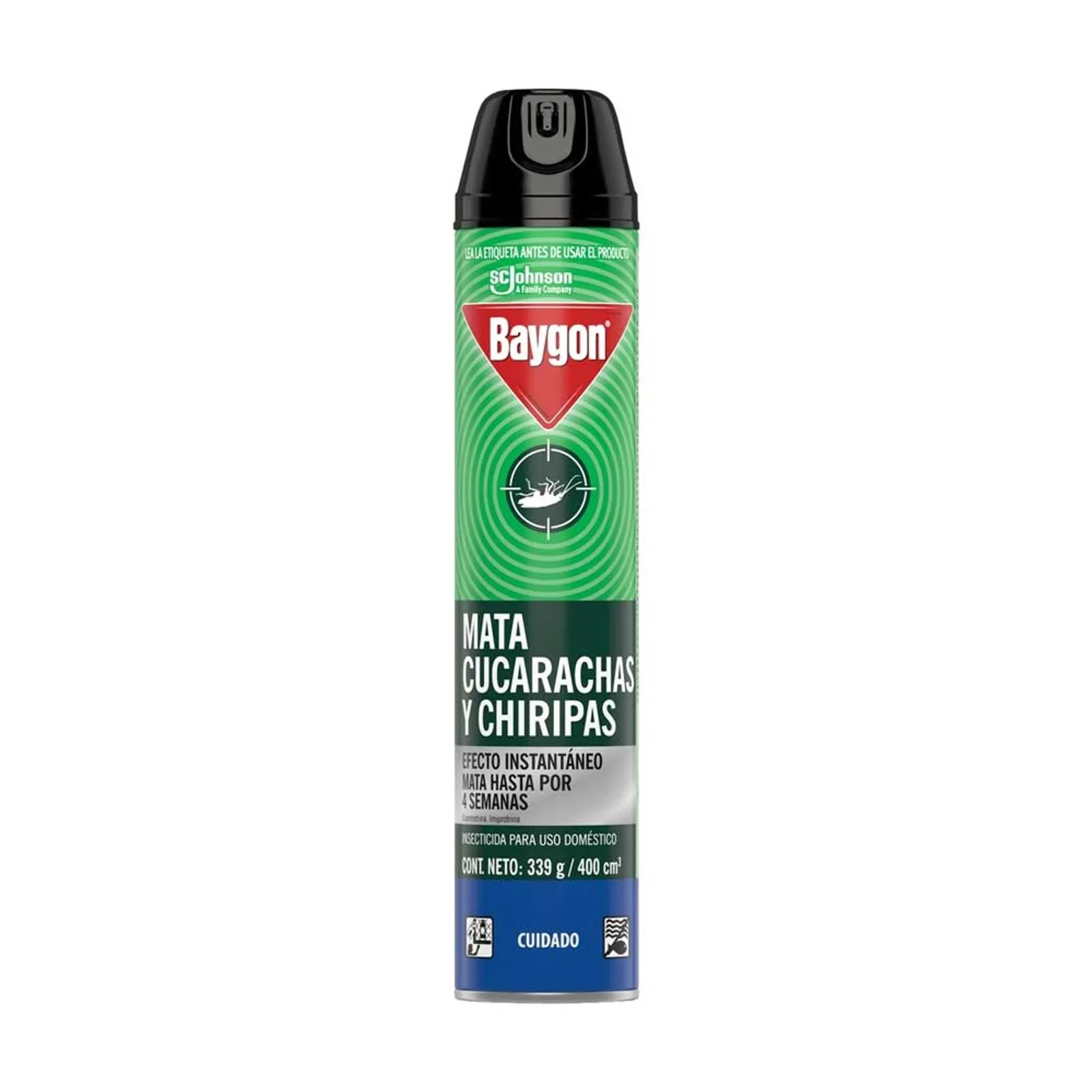Insecticida en aerosol Baygon mata insectos rastreros x400ml