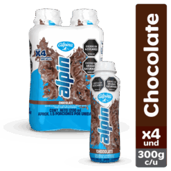 Leche Alpin chocolate botella x4und x300ml