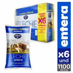 Leche Entera Alpina Bolsa x6 Und x1100ml