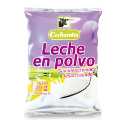 Leche en polvo Colanta deslactosada semidescremada x380g