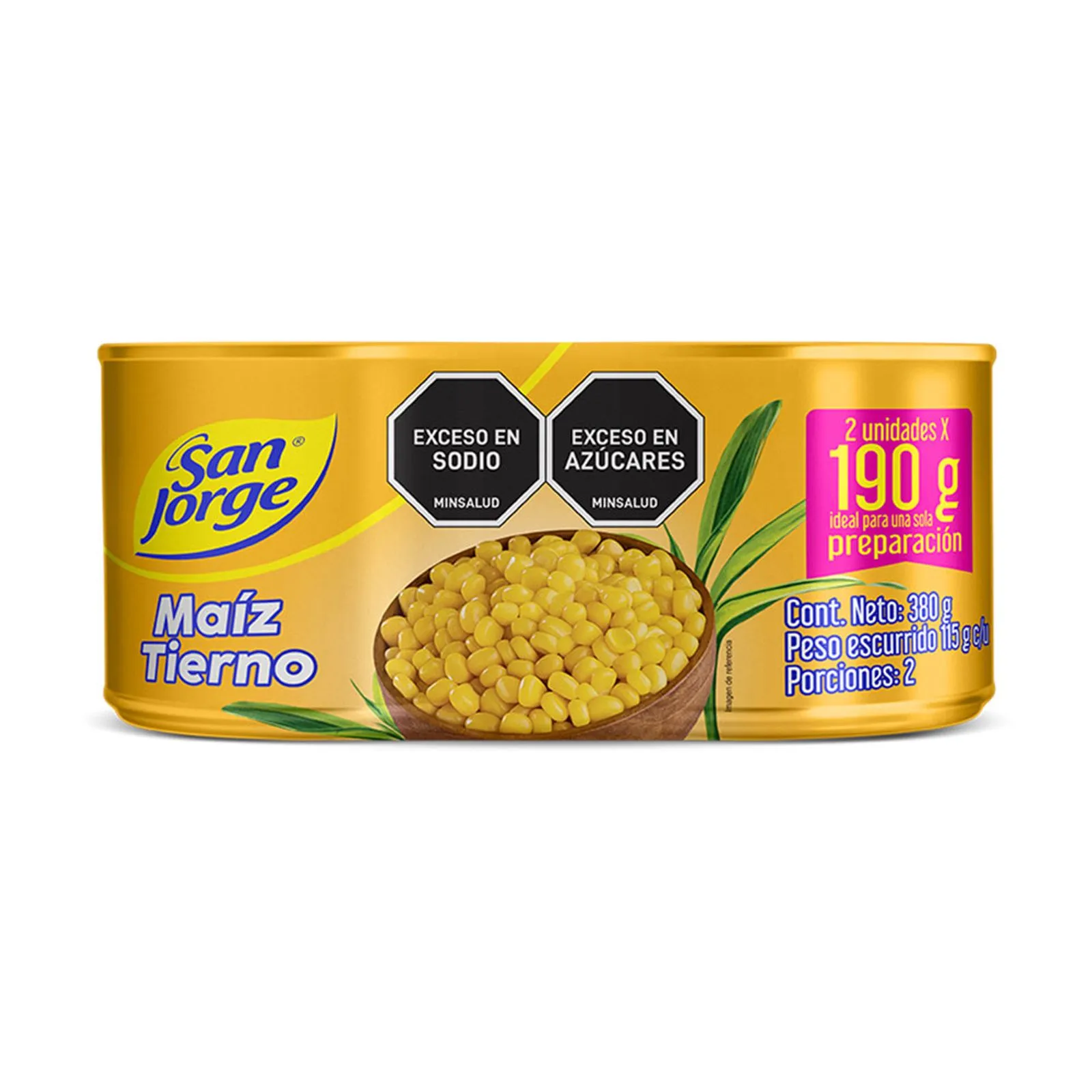Maíz Tierno San Jorge 2 X 190g