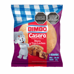 Ponqué Bimbo Casero Mora Tres Leches x200g